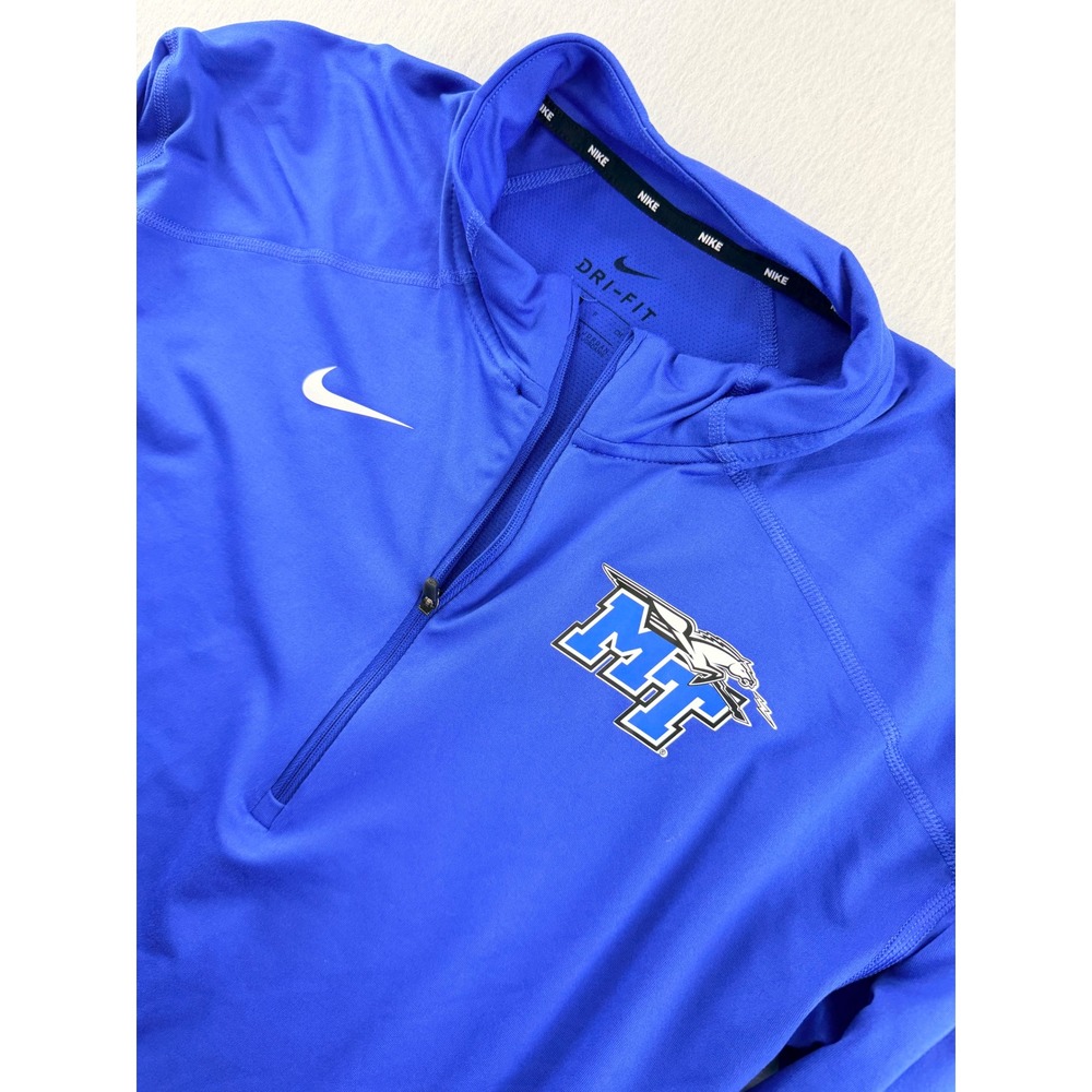 Nike Dri-FIT Middle Tennessee MTSU Blue Raiders 1/4 Zip Pullover Women's S